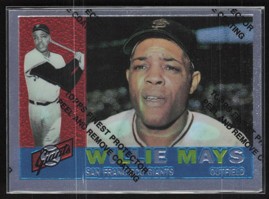 Topps Finest #12 Willie Mays Commemorative Set 1960 Reprint