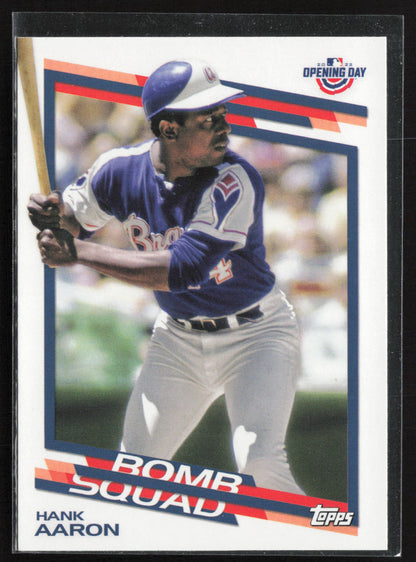 2022 Topps Opening Day #BS-1 Hank Aaron Bomb Squad