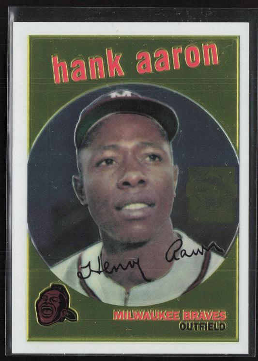 2000 Topps #6 Hank Aaron Hank Aaron Chrome