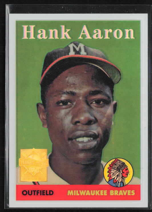 2000 Topps #5 Hank Aaron Hank Aaron Chrome