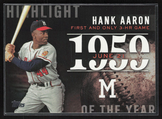2015 Topps #H-45 Hank Aaron Highlight of the Year