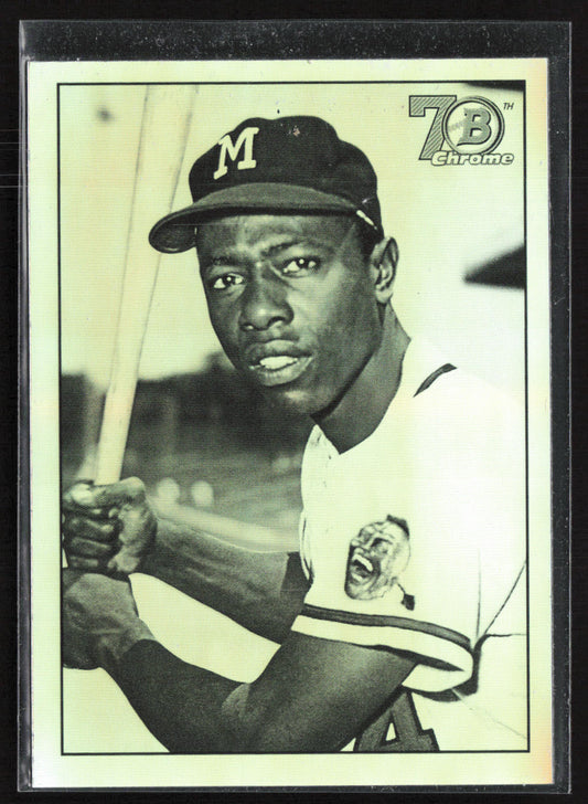 2017 Bowman #48B-HA Hank Aaron 1948 Bowman Chrome