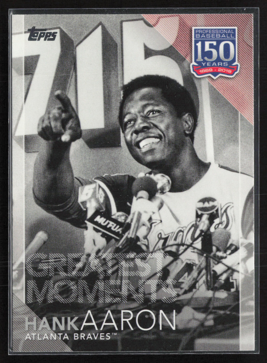 2019 Topps #150-33 Hank Aaron 150 Years of Professional Baseball