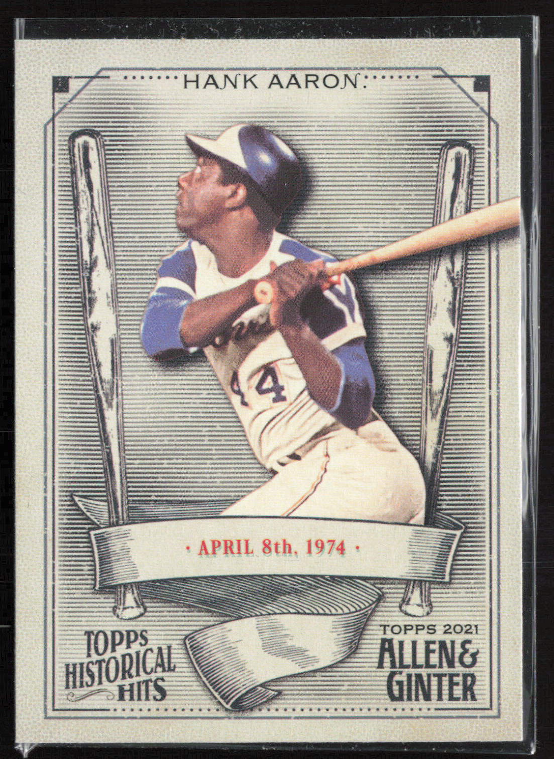 2021 Topps Allen & Ginter #HH-8 Hank Aaron Historical Hits