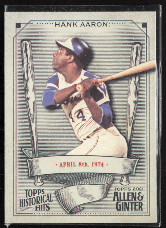 2021 Topps Allen & Ginter #HH-8 Hank Aaron Historical Hits