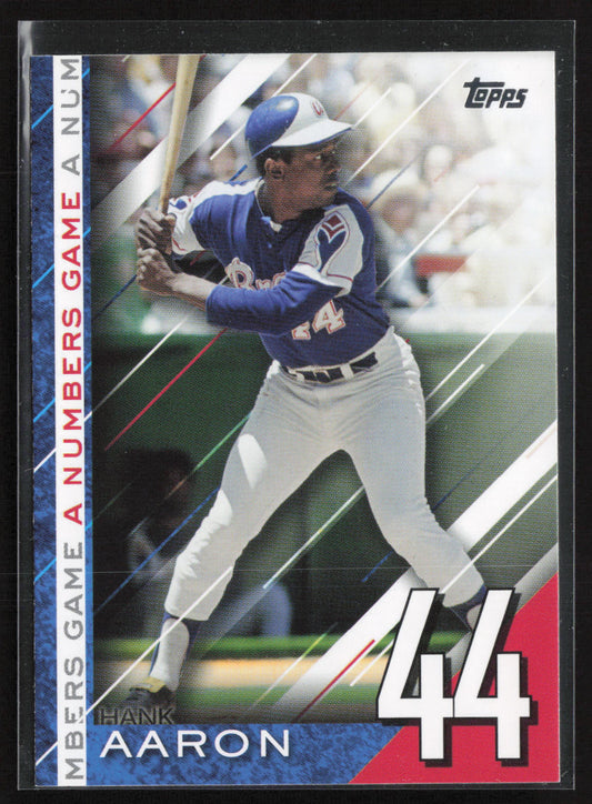 2020 Topps Update #NG-25 Hank Aaron A Numbers Game
