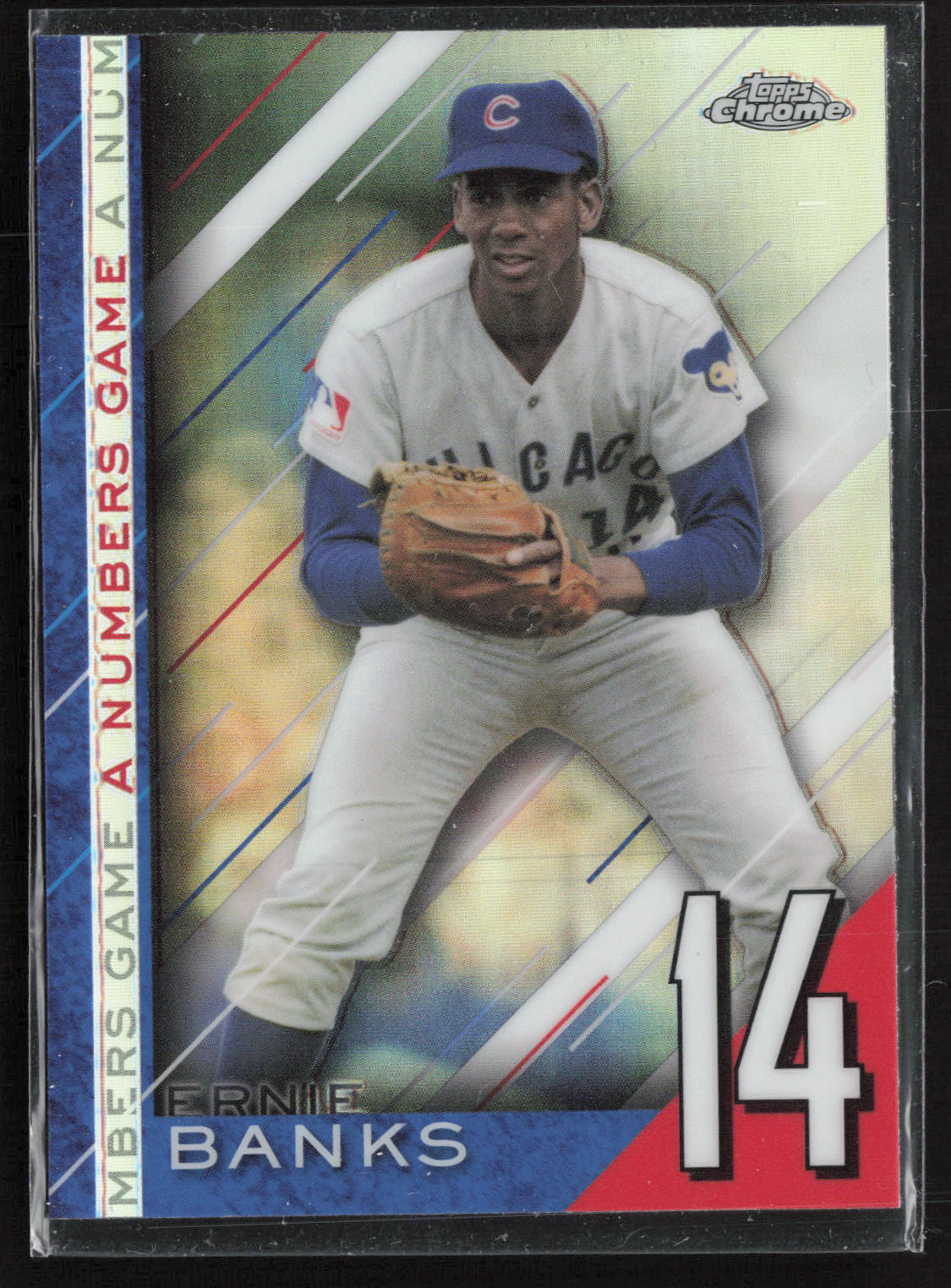 2020 Topps Chrome Update #NGC-19 Ernie Banks A Numbers Game