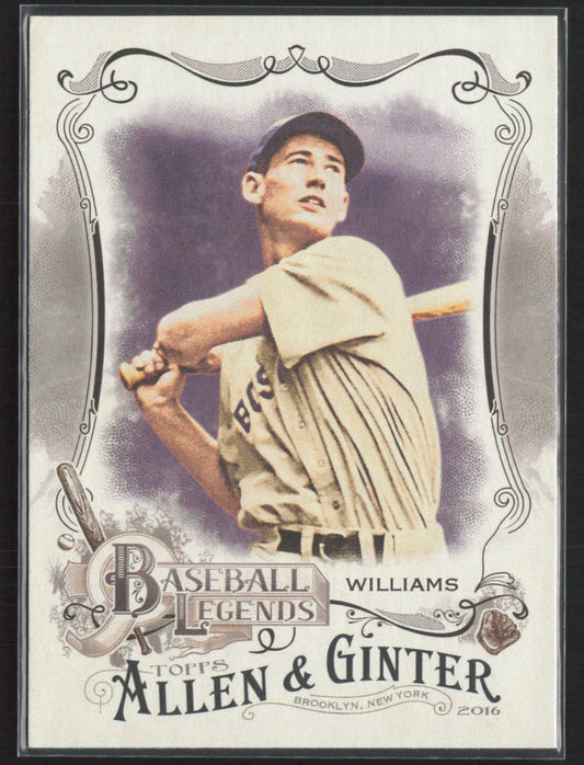 2016 Topps Allen & Ginter #BL-11 Ted Williams Baseball Legends