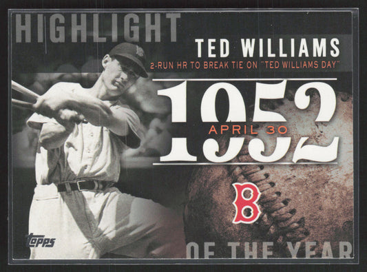 2015 Topps #H-8 Ted Williams Highlight of the Year