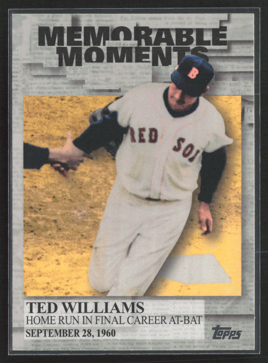 2017 Topps #MM-9 Ted Williams Memorable Moments