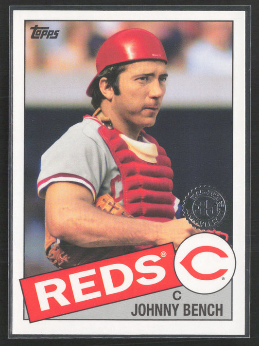 2020 Topps #85-35 Johnny Bench 1985 Topps Baseball 35th Anniversary (Series One)