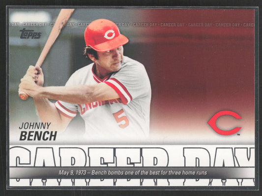 2012 Topps #CD-9 Johnny Bench Career Day
