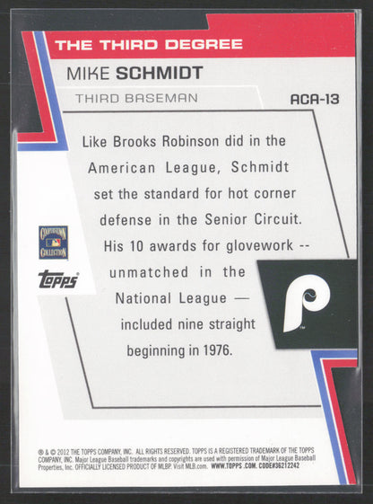 2012 Topps #ACA-13 Mike Schmidt A Cut Above