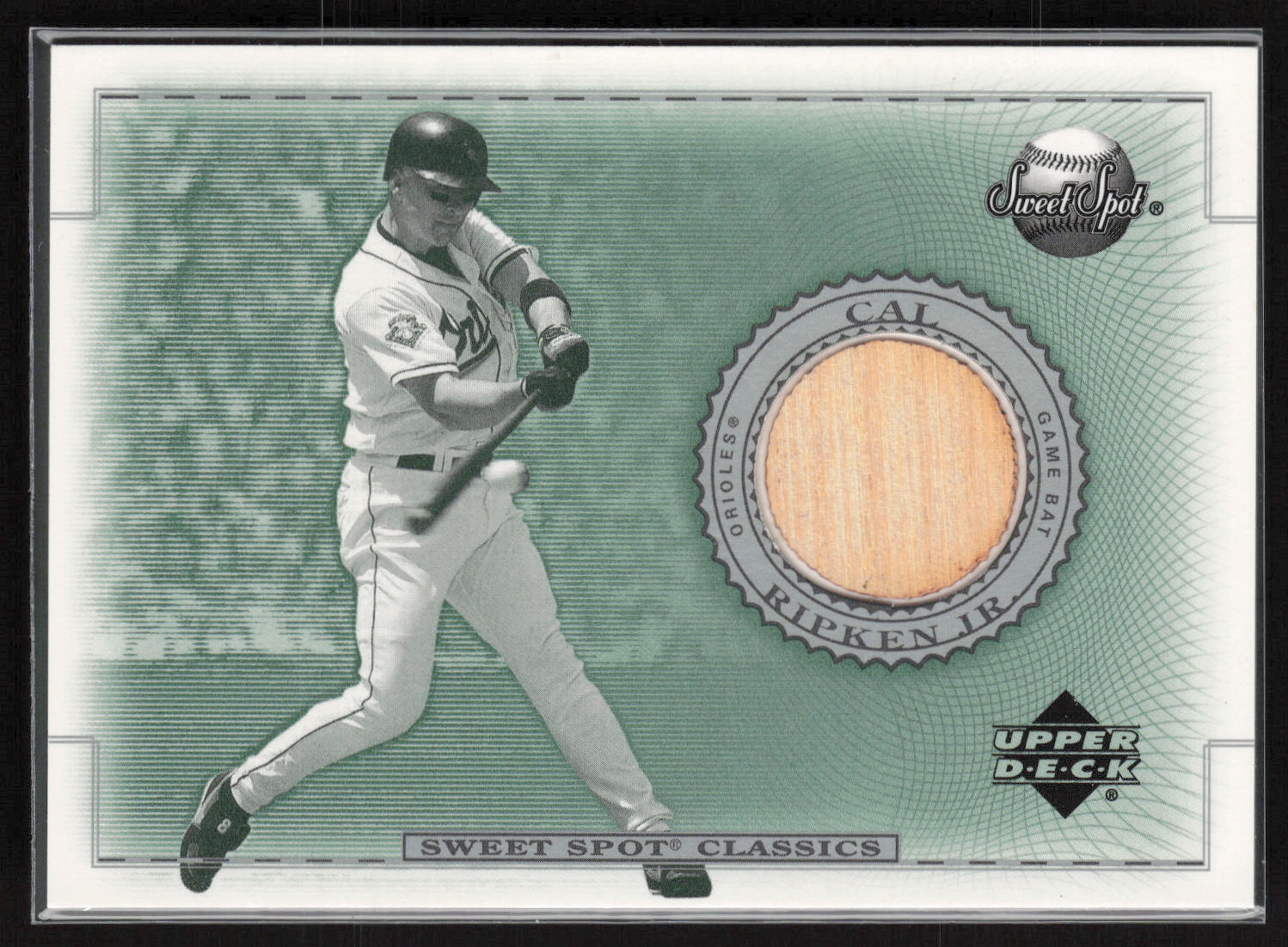 2002 Upper Deck Sweet Spot Classics #B-CR Cal Ripken Jr. Game Bat