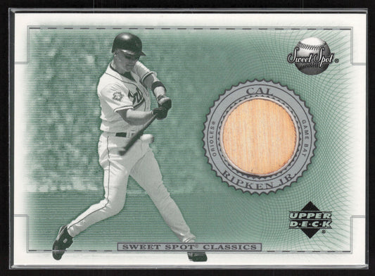 2002 Upper Deck Sweet Spot Classics #B-CR Cal Ripken Jr. Game Bat
