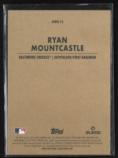 2021 Topps Archives #69PO-15 Ryan Mountcastle 1963 Topps Peel-Off