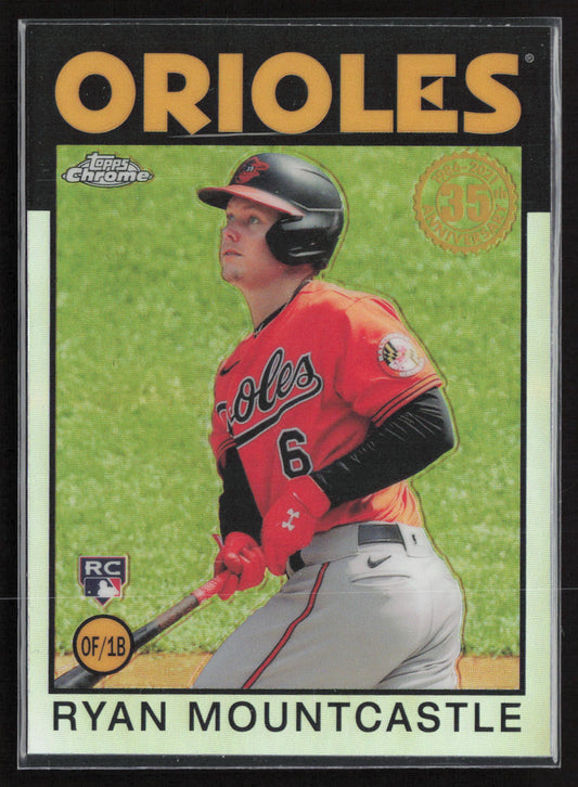 2021 Topps Chrome #86BC-17 Ryan Mountcastle 1986 Topps Baseball 35th Anniversary