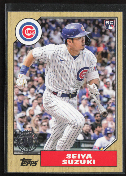 2022 Topps Update #87TBU-13 Seiya Suzuki 1987 Topps Baseball 35th Anniversary