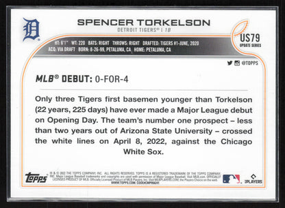2022 Topps Update #US79 Spencer Torkelson