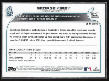 2022 Topps Update #US207 George Kirby