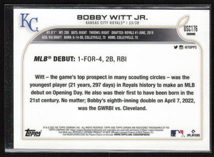 2022 Topps Chrome Update #USC176 Bobby Witt Jr.