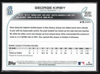 2022 Topps Update #US207 George Kirby