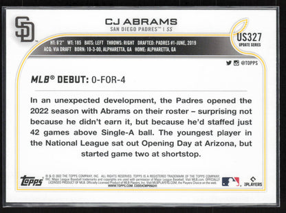 2022 Topps Update #US327 CJ Abrams