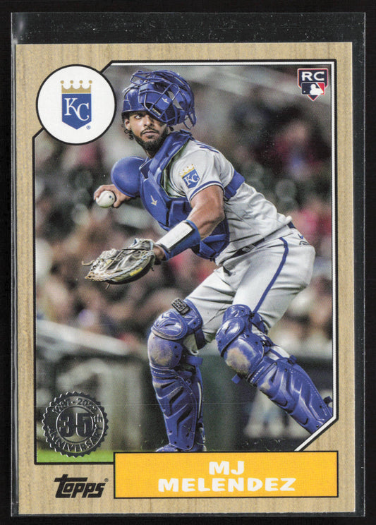 2022 Topps Update #87TBU-46 MJ Melendez 1987 Topps Baseball 35th Anniversary