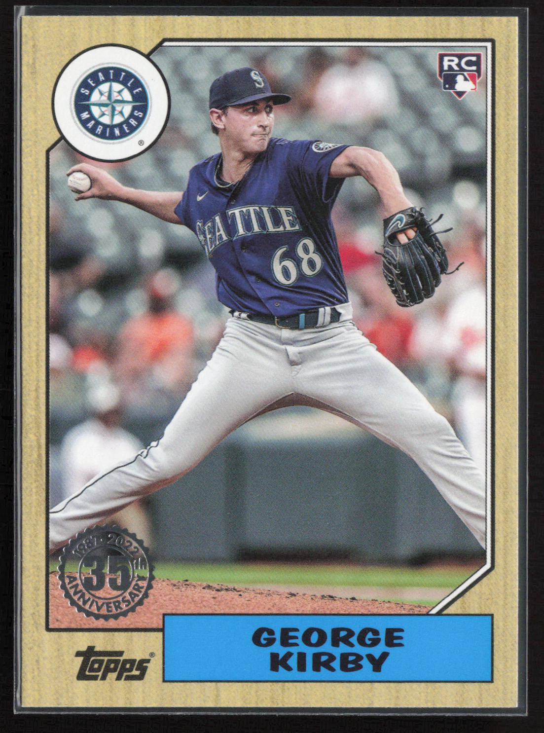 2022 Topps Update #87TBU-36 George Kirby 1987 Topps Baseball 35th Anniversary