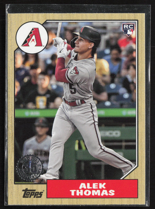 2022 Topps Update #87TBU-14 Alek Thomas 1987 Topps Baseball 35th Anniversary