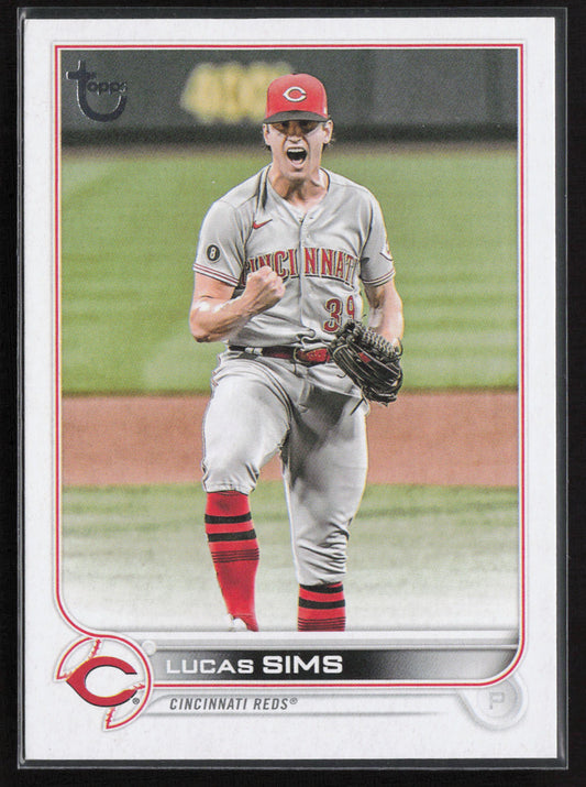 2022 Topps Update #US161 Lucas Sims Vintage Stock #6 of 99