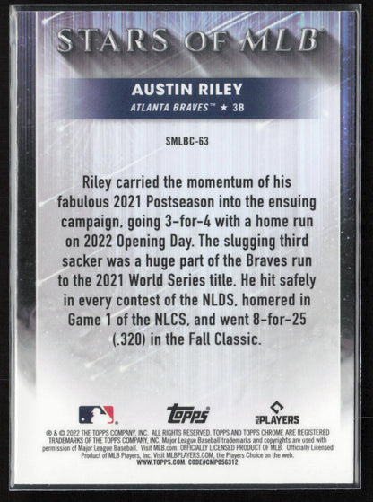2022 Topps Update #SMLB-63 Austin Riley Stars of MLB