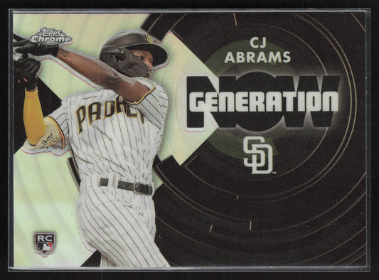 2022 Topps Update #GNC-9 CJ Abrams Generation Now Black