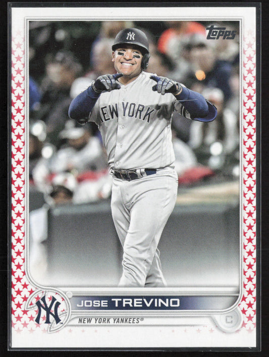 2022 Topps Update #US10 Jose Trevino Independence Day #24/76