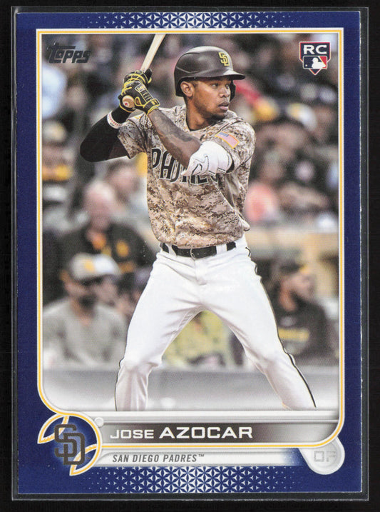 2022 Topps Update #US280 Jose Azocar Royal Blue