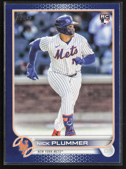 2022 Topps Update #US247 Nick Plummer Royal Blue