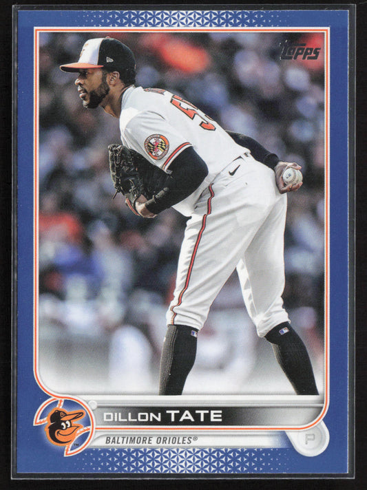 2022 Topps Update #US25 Dillon Tate Royal Blue