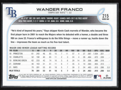 2022 Topps UK Edition #100 Wander Franco