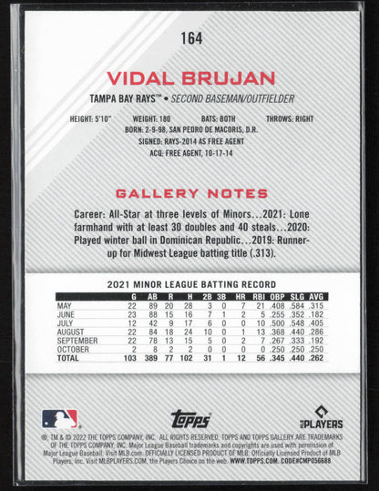2022 Topps Gallery #164 Vidal Brujan