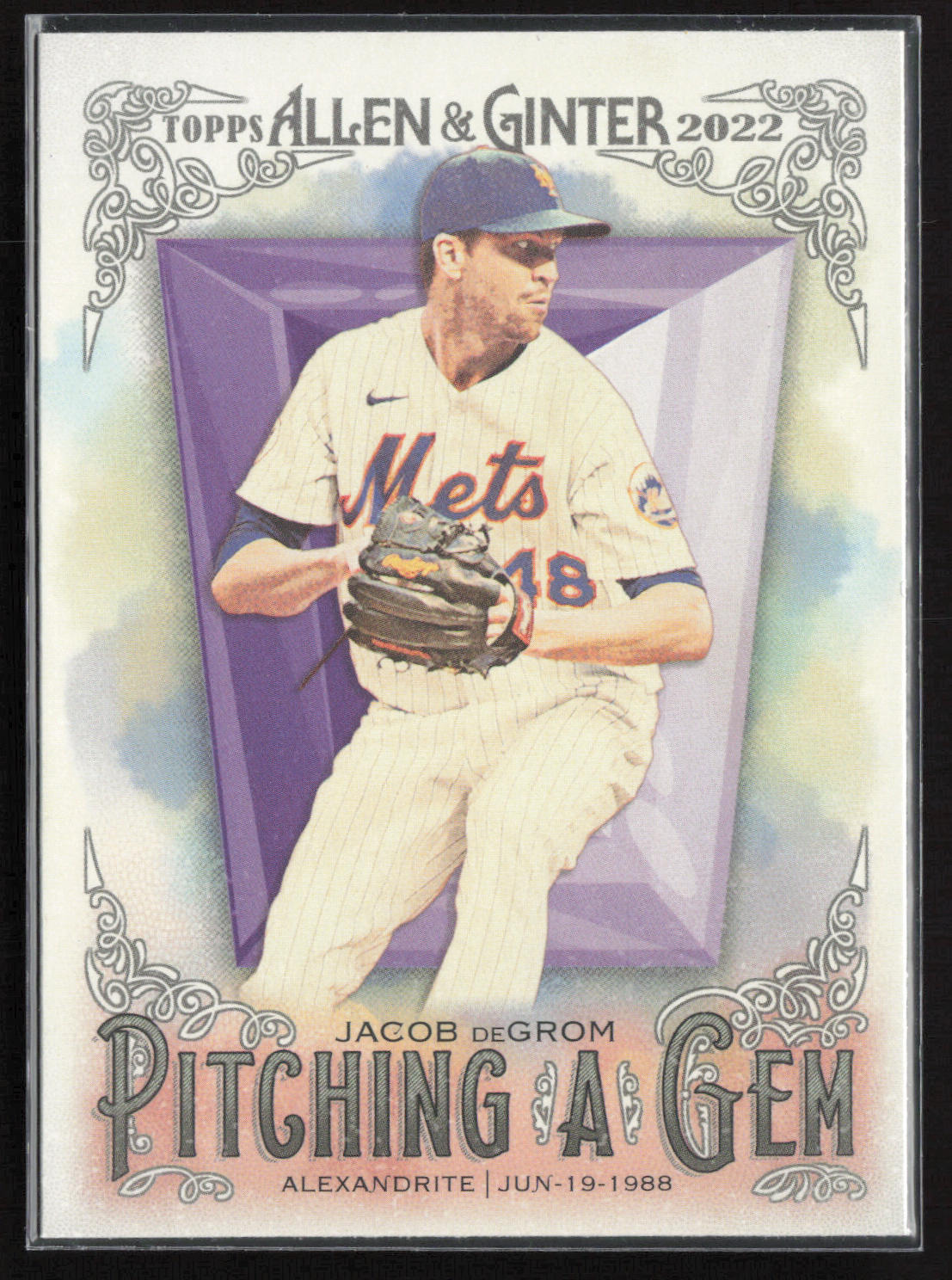 2022 Topps Allen & Ginter #PAG-12 Jacob deGrom Pitching a Gem