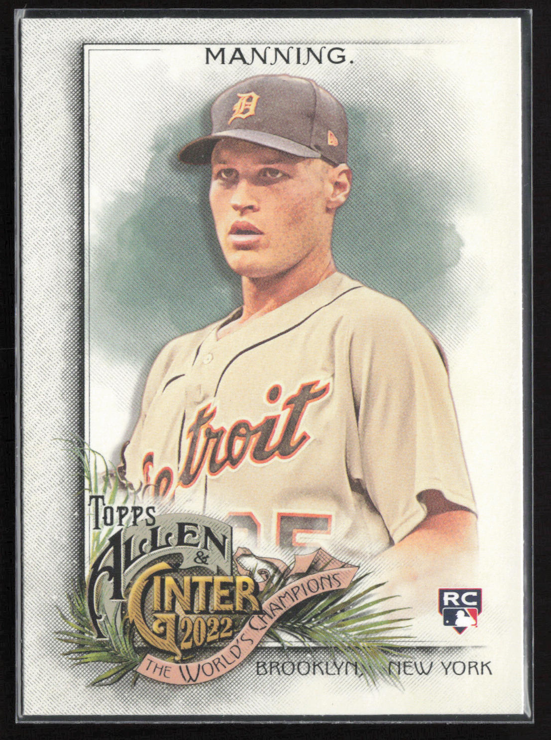 2022 Topps Allen & Ginter #185 Matt Manning Silver Portrait