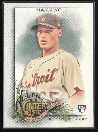 2022 Topps Allen & Ginter #185 Matt Manning Silver Portrait