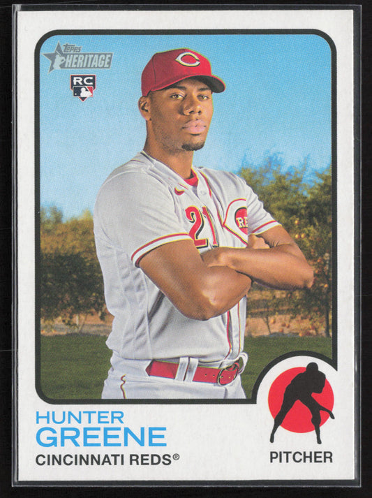 2022 Topps Heritage #694 Hunter Greene