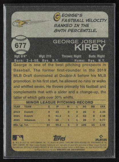 2022 Topps Heritage #677 George Kirby