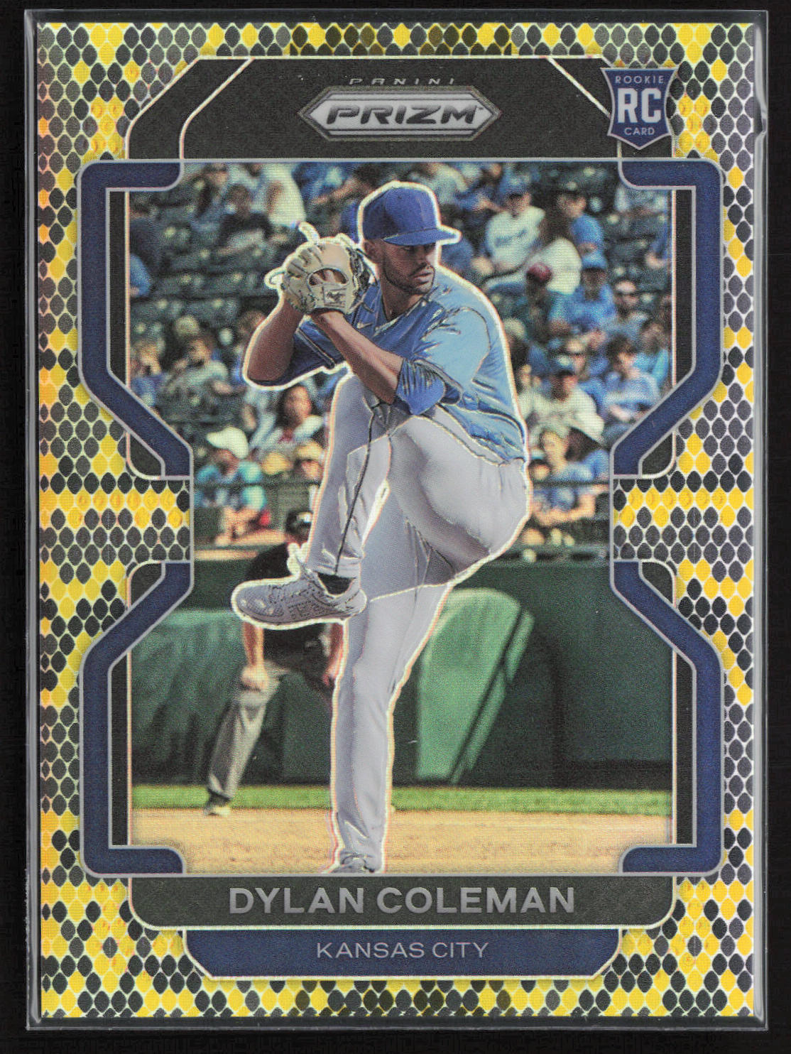 2022 Panini Prizm #55 Dylan Coleman Snakeskin Prizm #22 of 50
