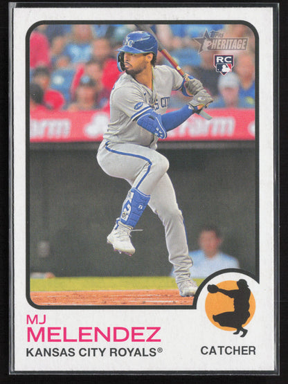 2022 Topps Heritage #586 MJ Melendez