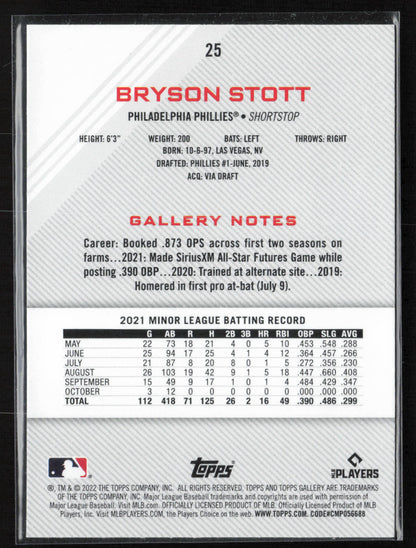 2022 Topps Gallery #25 Bryson Stott