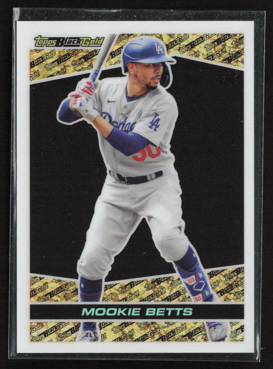 2021 Topps Update #BG-7 Mookie Betts Topps Black Gold