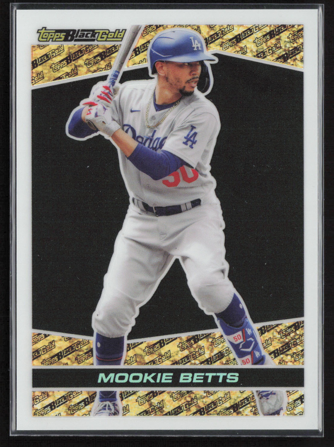 2021 Topps Update #BG-7 Mookie Betts Topps Black Gold