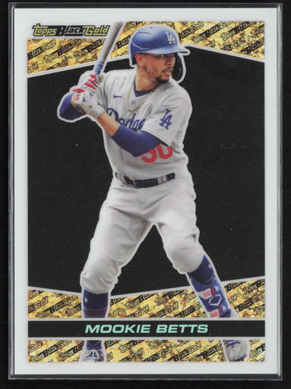 2021 Topps Update #BG-7 Mookie Betts Topps Black Gold